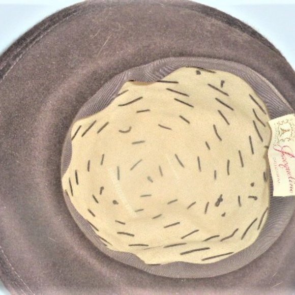 ST6IN Jacqueline Original Woman's HAT Felt Hat Union Label Toronto Canada - Picture 6 of 7